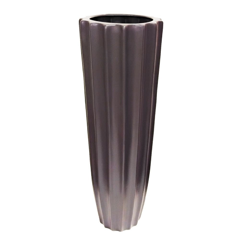 Vaso de Chão Boca Larga Atlantic Chocolate Rustic Decorativo 73x23cm