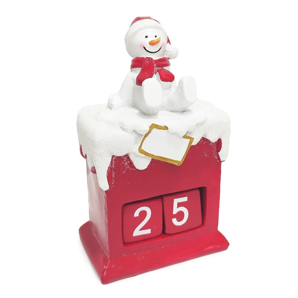 Calendário de Natal Papai Noel na Chaminé 14cm