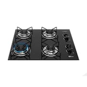 Cooktop a Gás 4 Bocas Fischer Fit Line Trempe Esmaltada Aramado 36350-102675