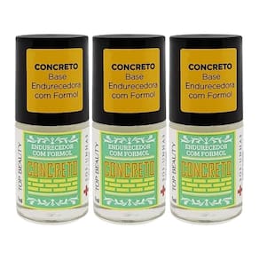 Kit Esmalte Unha Top Beauty Sos Unhas Concreto 7 Ml 3