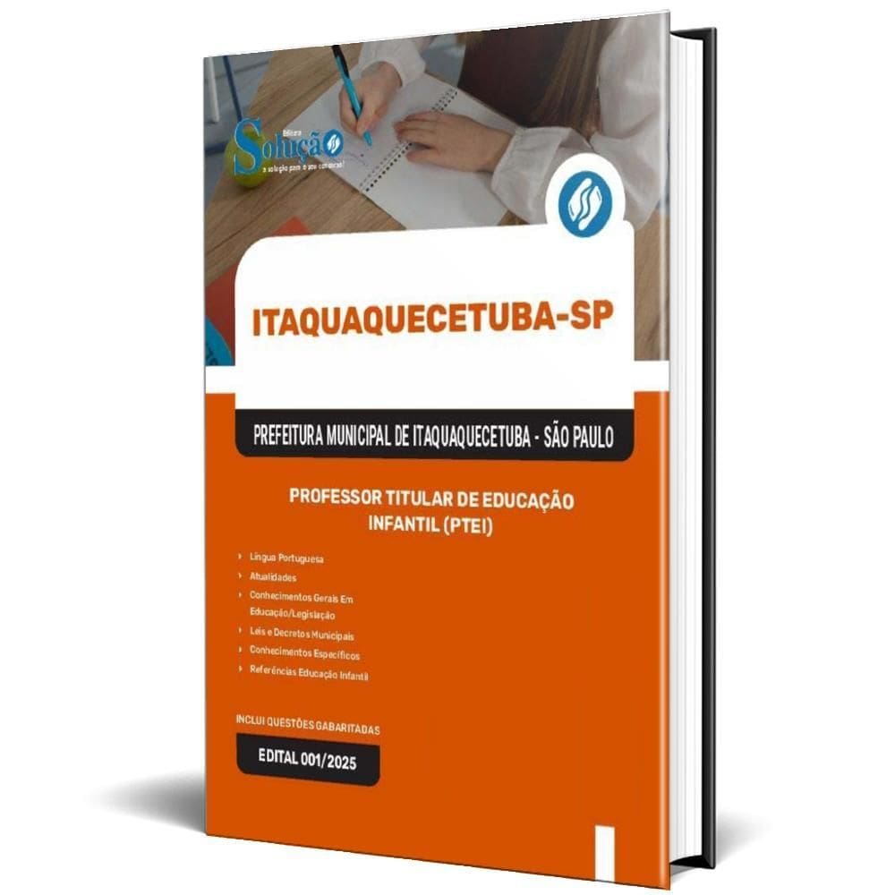 Apostila Prefeitura Itaquaquecetuba Sp 2025 Professor
