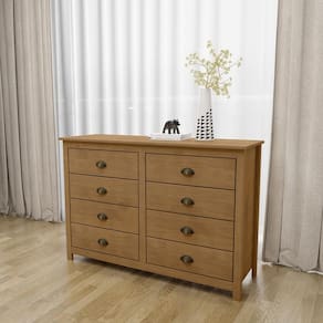 Cômoda 8 Gavetas Freijó Topázio Madeira Pinus - Finestra