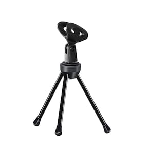 Suporte para microfone de mesa Tripé dobrável SUUNTOK com clipe de microfone