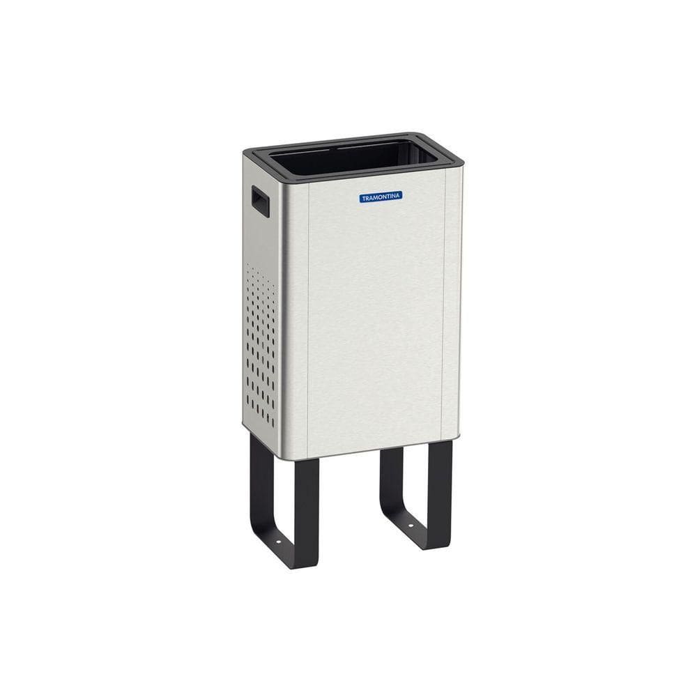 Lixeira Tramontina Sassari 45l Em Aço Inox