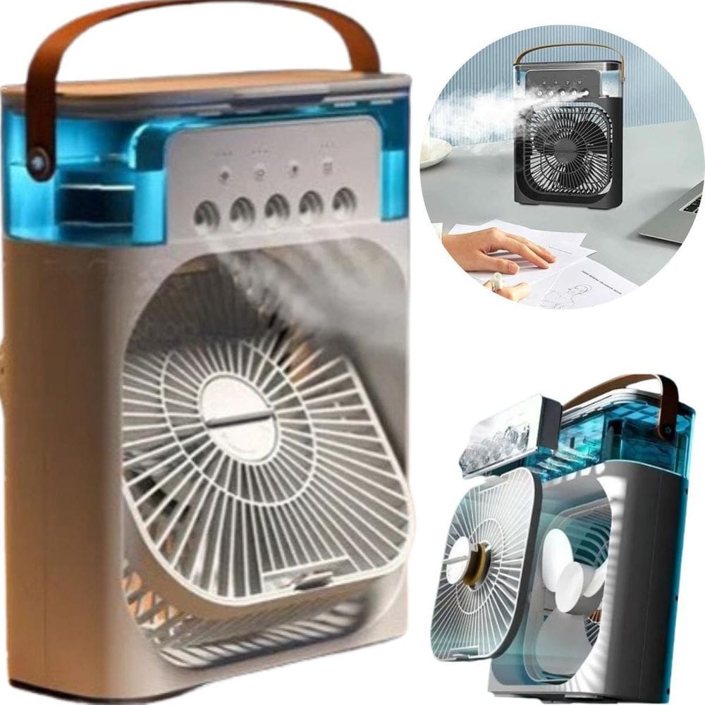 Branco Ventilador De Mesa Portátil Mini