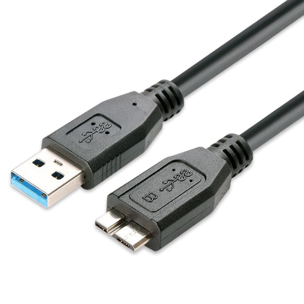 Cabo Para Hd Externo USB Micro B 3.0 5gbps 1 Metro Compatível com Samsung Seagate Toshiba Western Digital