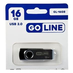Pen Drive De 16Gb Goline Gl-16Gb Usb 2.0 - Preto / Prata