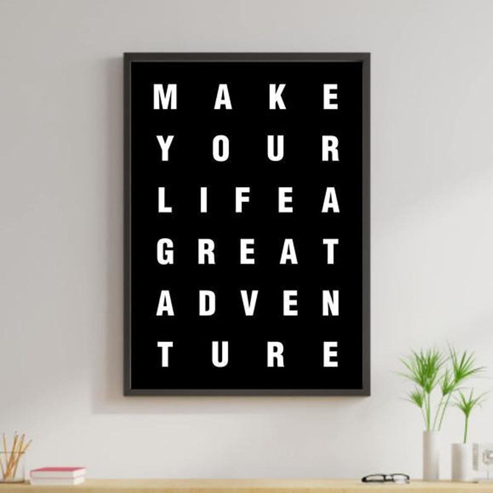 Quadro Make Your Life A Great Adventure 24X18Cm