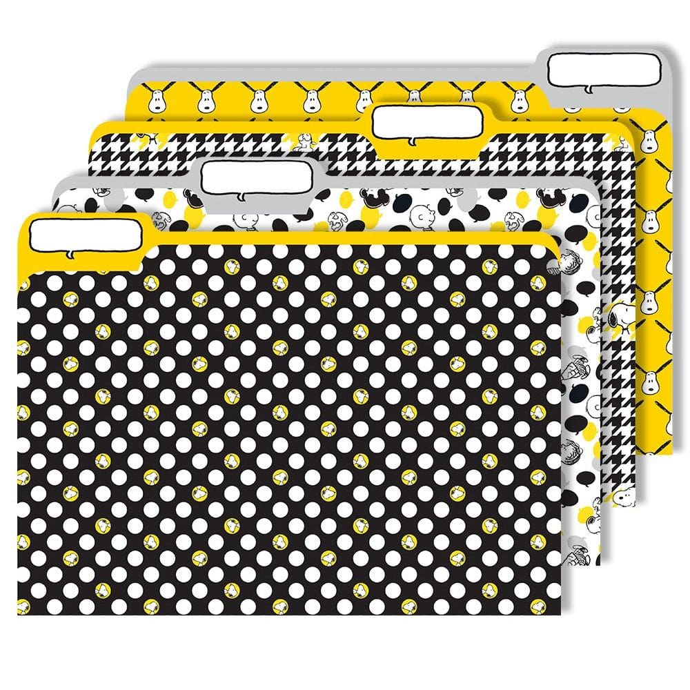 Pastas de arquivos Eureka Peanuts Snoopy for School 4pc