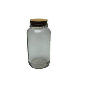 Pote De Vidro 830Ml Com Rolha/Cortiça Kit Com 12Un