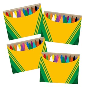 Etiquetas de nome: lápis de cor Eureka Crayola, autoadesivos, 40 peças
