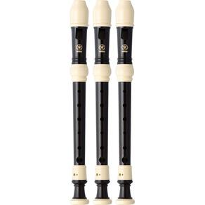 Kit 3 Flautas Doce Soprano Barroca Em C YRS-32B Yamaha