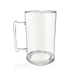 Kit 2 Canecas Chopp 450 Ml Transparente Em Acrílico
