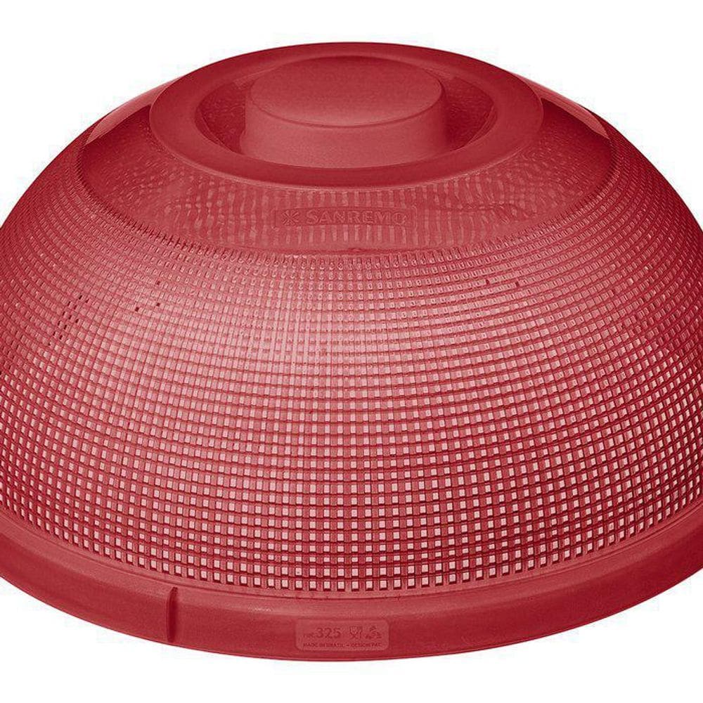 Cobre Bolo Tudo Telado Plástico Sanremo 3 Vermelho