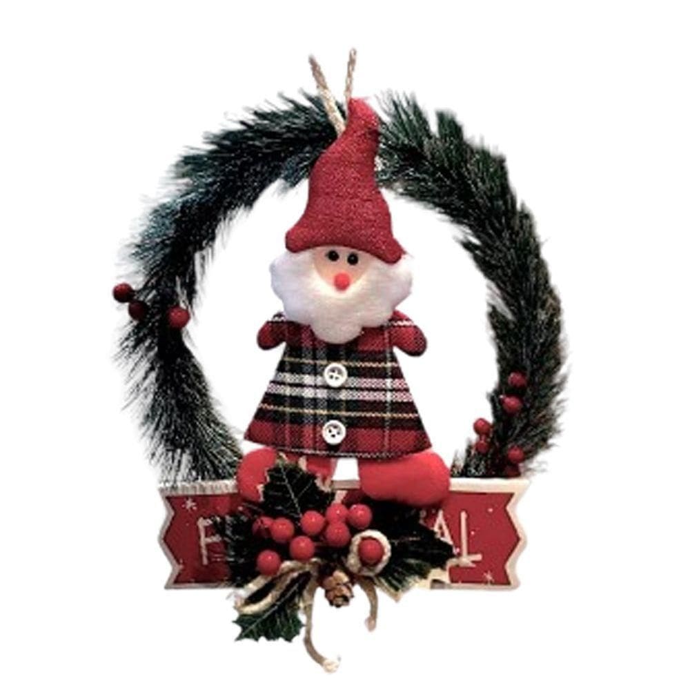 Guirlanda Natalina Com Papai Noel