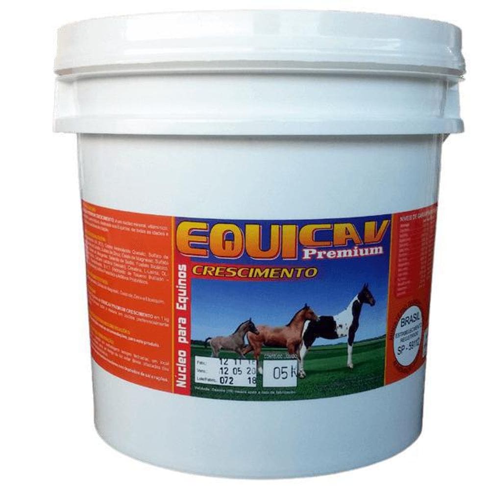 Equicav Premium Crescimento, Suplemento Para Potros - 1 Kg