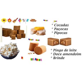 Festa Junina Kit Com Doces Diversos Arraia Em Casa