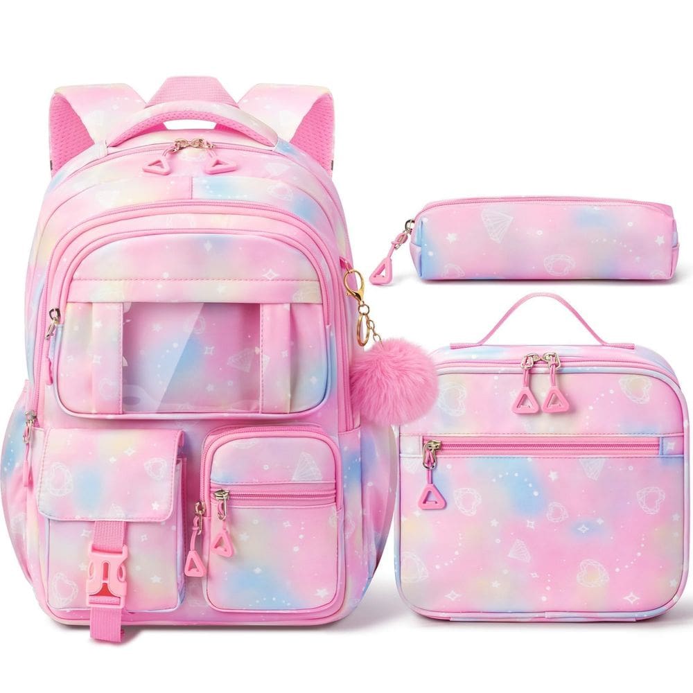 Mochila infantil Fimibuke impermeável com lancheira e bolsa para lápis