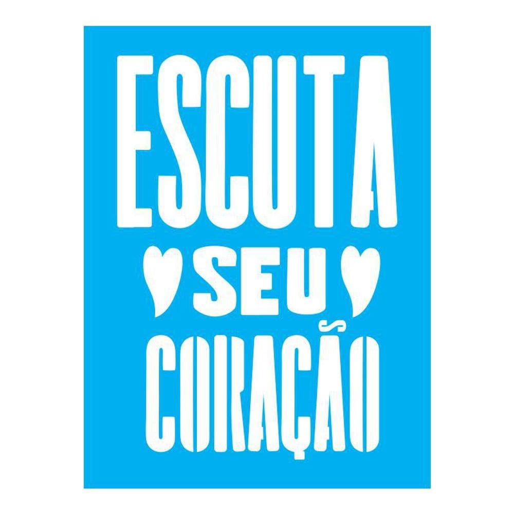 Stencil Tamako Escuta Seu Coração - 15X20Cm - Ref A2763