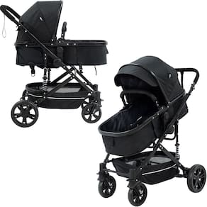 Carrinho de Bebe Passeio Reversível Moises Baby Style Wonder 15Kg Dobravel Compacto Confortavel Ajustavel Capota Cesto
