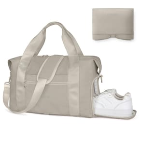 Bolsa de viagem dobrável ETRONIK para mulheres e homens com compartimento para sapatos