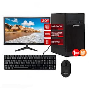 Computador Completo Core I3 4GB Ram 240GB SSD Monitor 20"