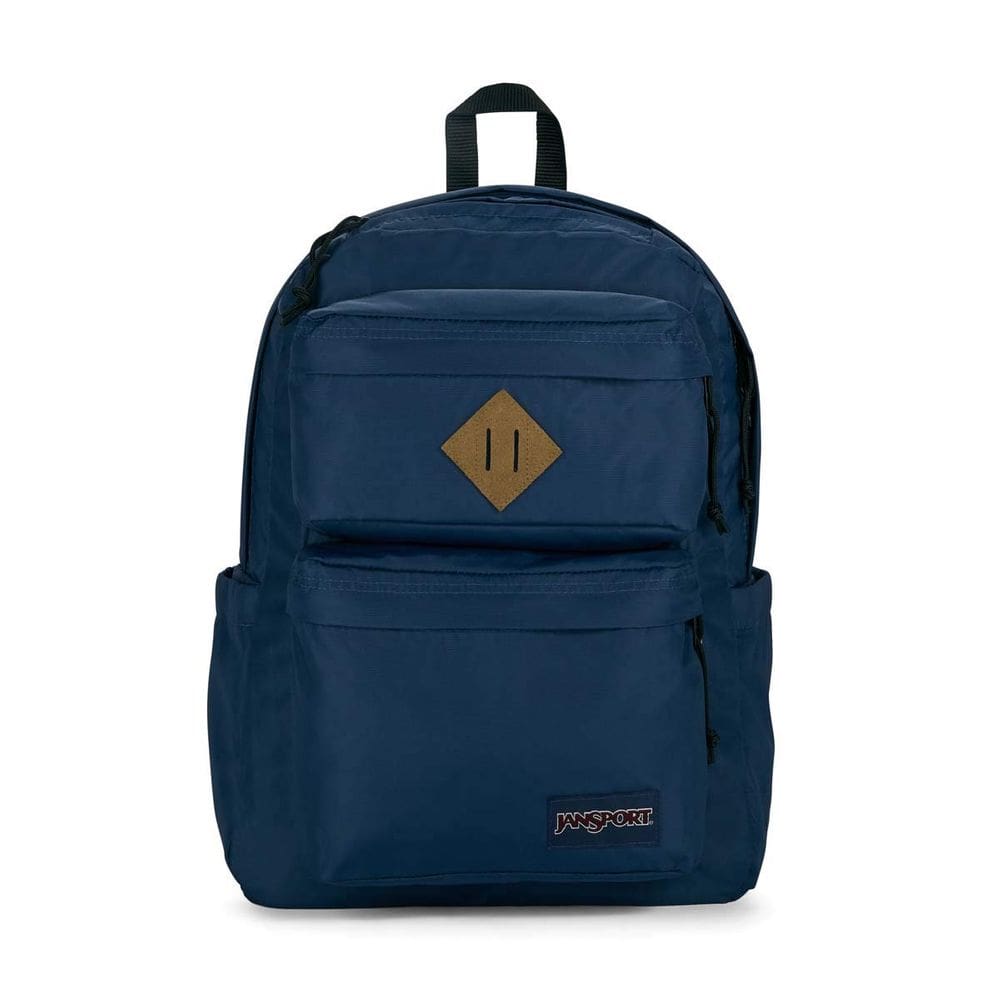 Mochila JanSport Double Break 27L com compartimento para laptop de 15 polegadas azul marinho