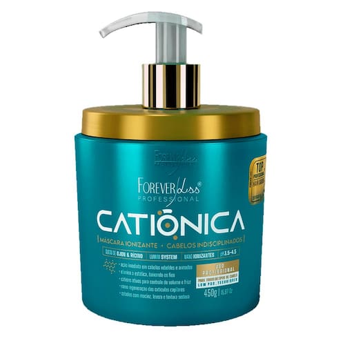 imagem-Mascara Capilar Cationica Anti Frizz Forever Liss 450G