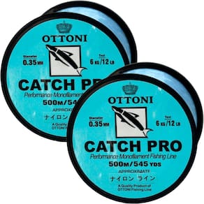 Kit 4 Linhas Pesca Monofilamento Ottoni 0,35MM 6kg/12lb 500M