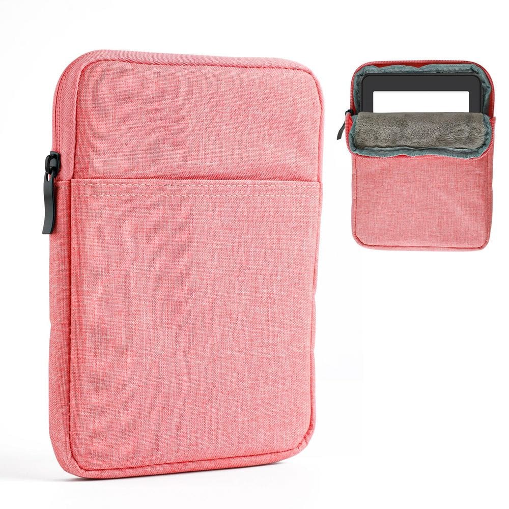 Capa de leitor eletrônico PEUTIER para dispositivo Kindle de 6-7 polegadas (rosa)