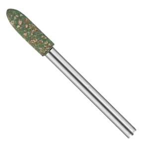 Ponta Montada 5Mm Cônica Borracha Gergelim Para Retifica 3Mm