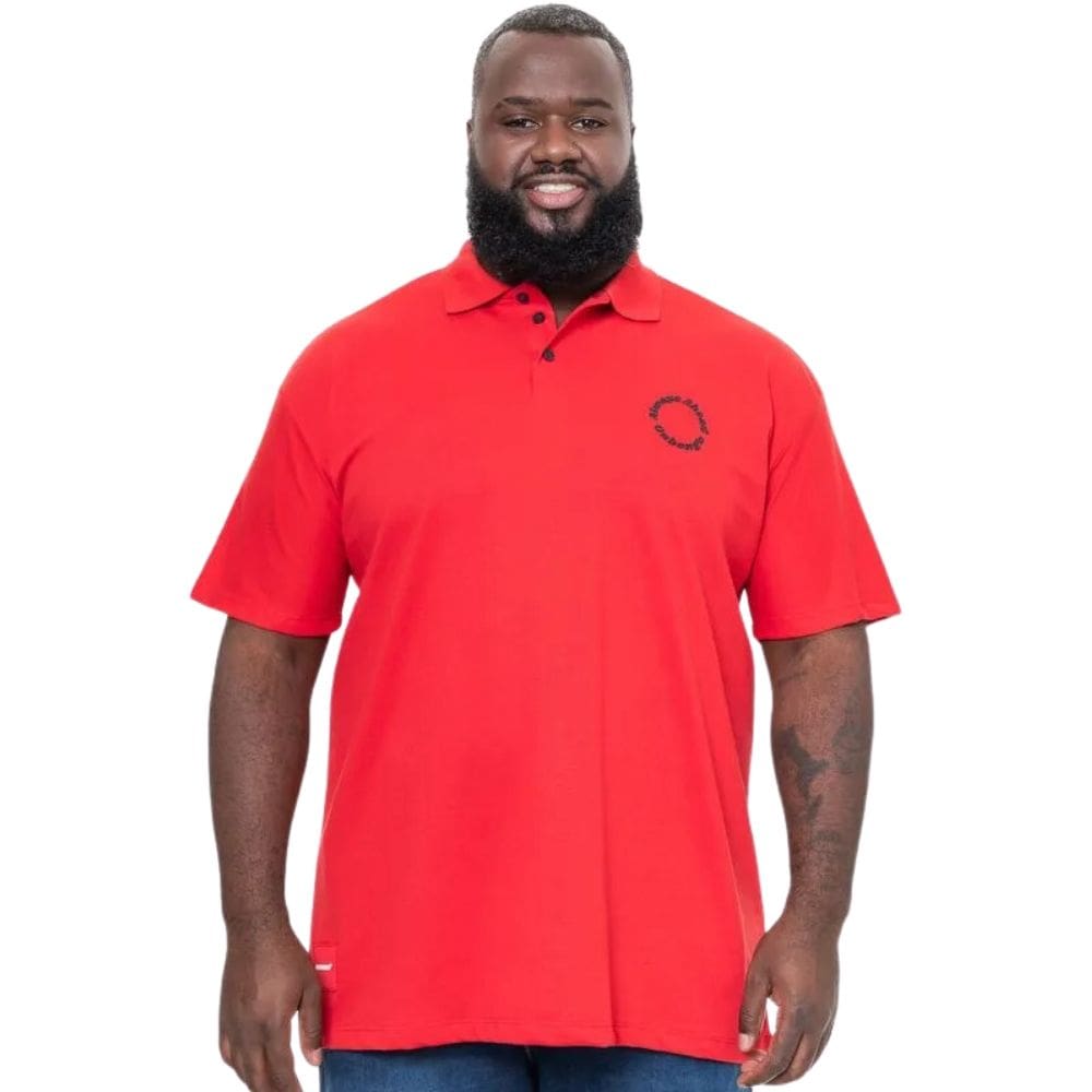 Camisa Polo Onbongo Plus Size Piquet Vermelha ON341 Vermelho