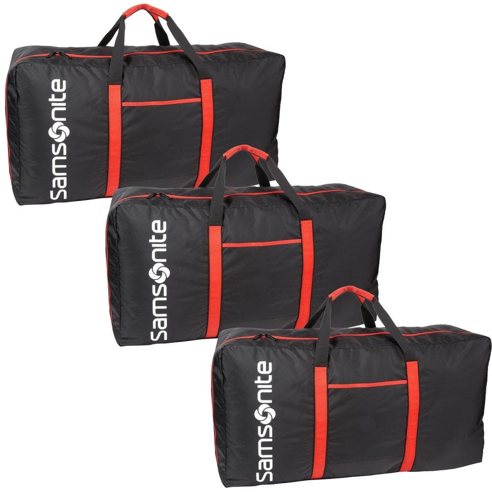 Mochila Samsonite Tote-a-Ton, pacote com 3 unidades, preta, 100L