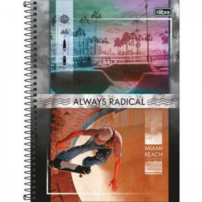 Caderno Sunset Capa Dura 1 Matéria 80 Folhas Radical