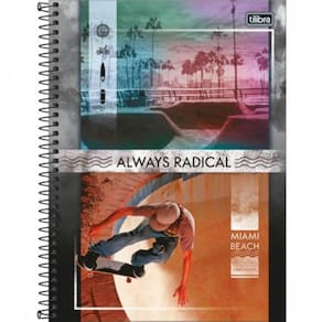 Caderno Sunset Capa Dura 1 Matéria 80 Folhas Radical
