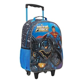 Mochila Com Rodas Escolar 40Cm Liga Da Justiça Metal Force