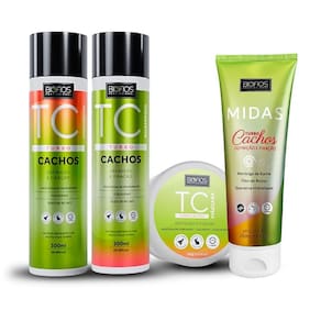 Kit Turbo Cachos Completo Fixação E Definição Cachos 4 Itens