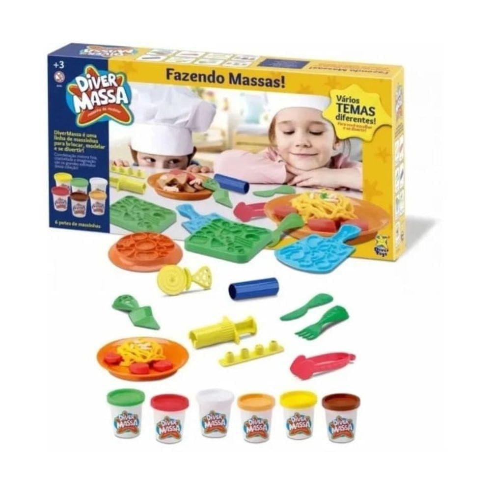 Playset Massinha De Modelar - Fazendo Massas - Divertoys