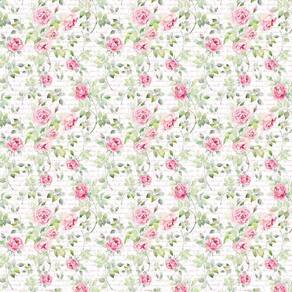 Papel De Parede Flores Rosas Carta Escrita Adesivo Quarto