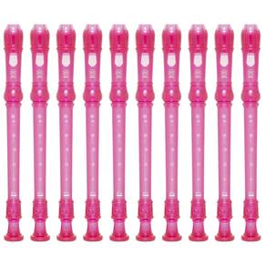 Kit 15 Flautas Doce Soprano Germânica YRS-20G Rosa Yamaha