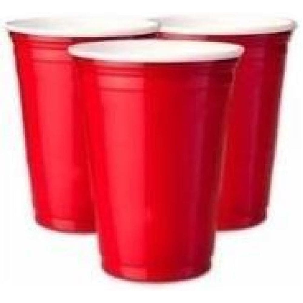 Copo Americano Descartável Shot Vermelho Tequila 30Ml -150Un