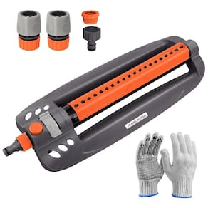 Kit 1 Aspersor Oscilante Tramontina 2 Engates 1 Bico E Luva