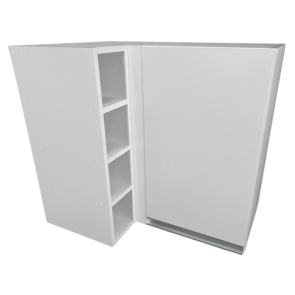 Armário Aéreo 70cm de Canto em MDF Incluso Adega Nicho- Esquerda