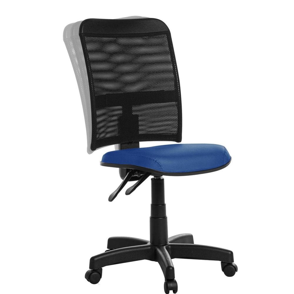 Cadeira Escritório Ergonômica Em Tela Rce Azul