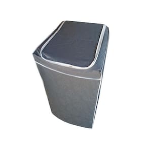 Capa Máquina Brastemp Flanelada Grossa 9Kg 10Kg 11Kg Cinza