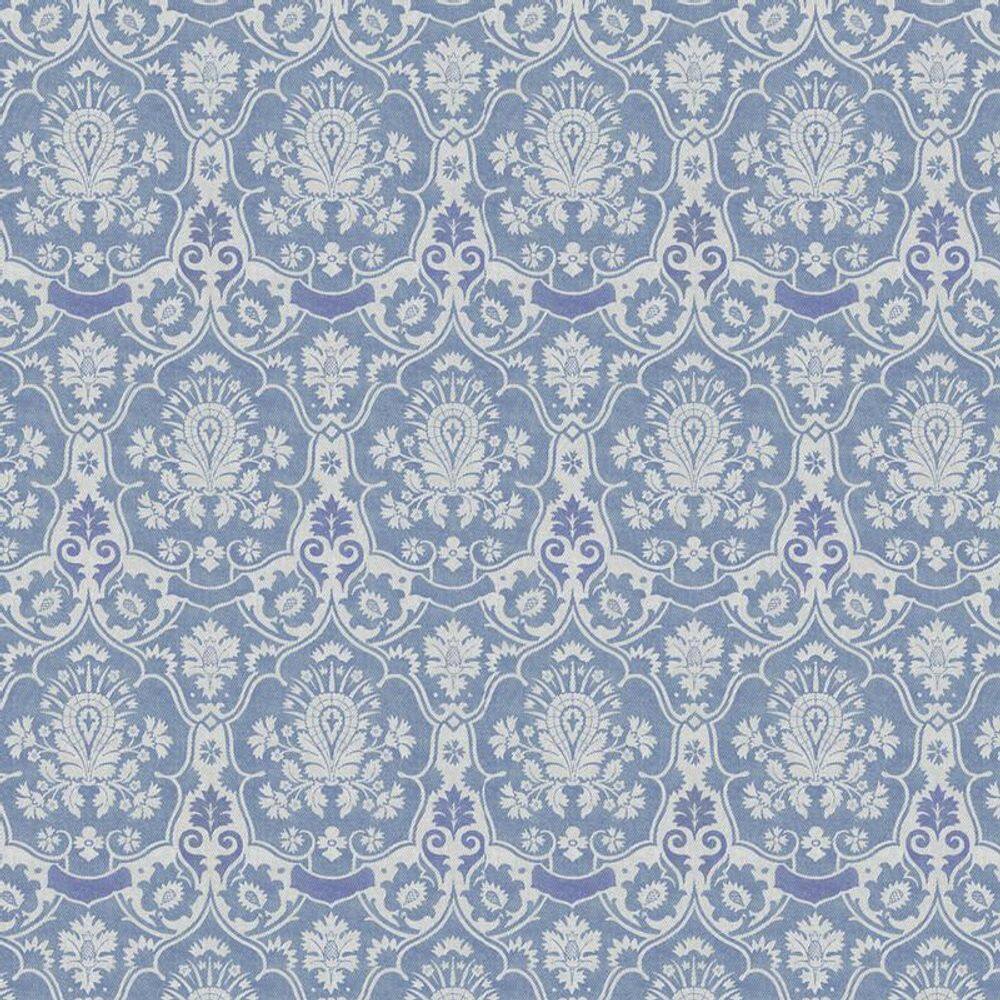 Papel de Parede Arabesco Azul Claro Adesivo 3,00m x 52cm