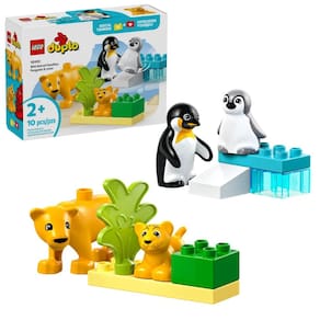 Lego Duplo Famílias Animais Selvagens pinguins e leões 10442