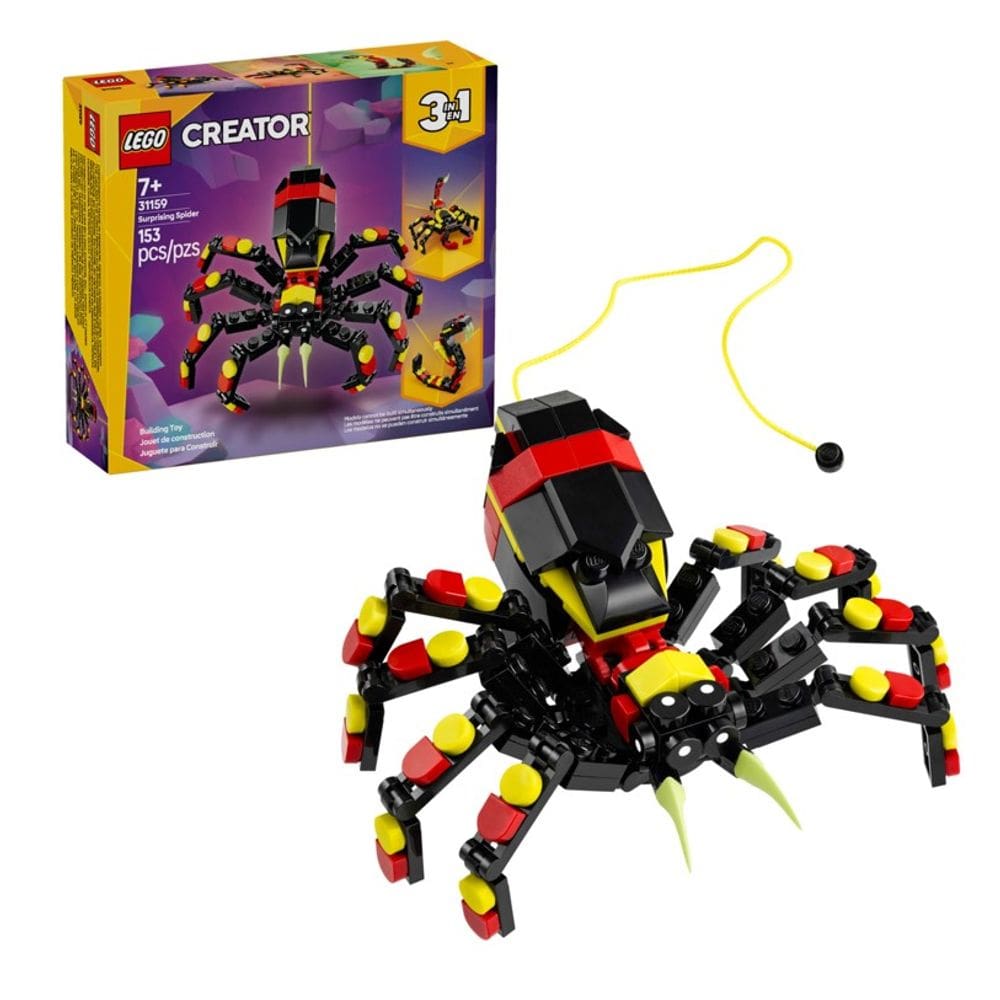 Lego Creator 3 em 1 Animais Selvagens Aranha Surpreendente