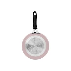 Frigideira Tramontina Tunis Em Alumínio Com Revestimento Interno Cerâmico Antiaderente E Externo Siliconado Rosa Trufado