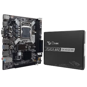 Placa Mãe Duex, Intel 4ª Geração, Ddr3, M.2 Nvme, Rede Gigabit, Micro Atx, Lga1150 - Dx-h81zg M2